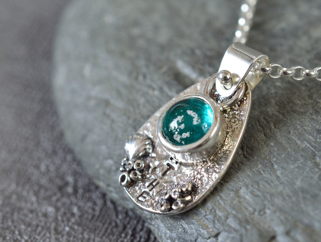 ashes in glass necklace