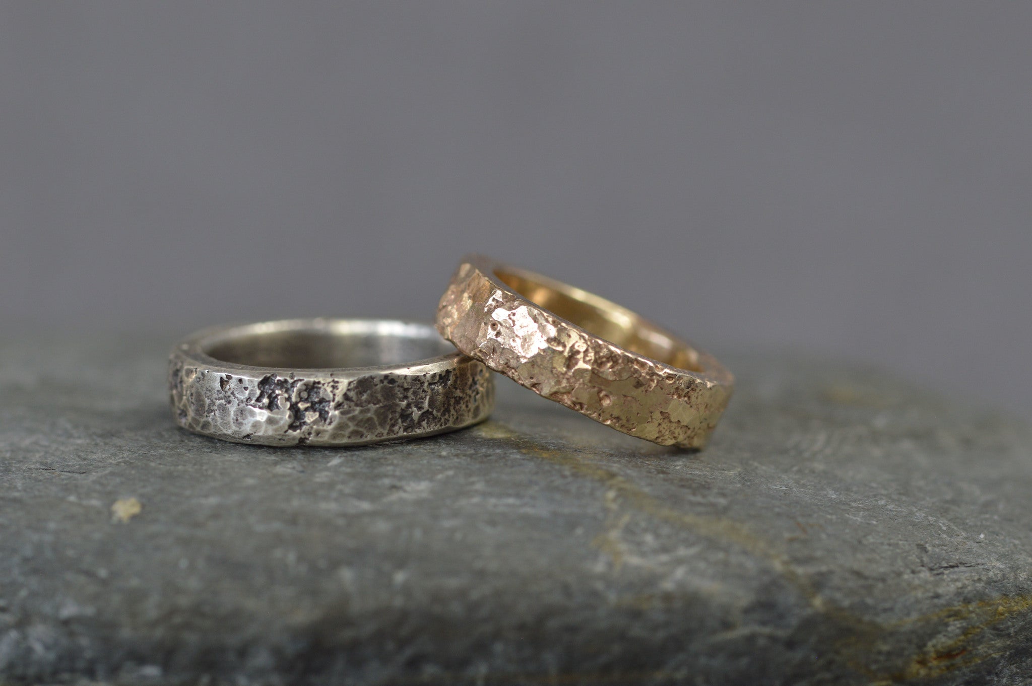 silver or gold memorial ashes ring