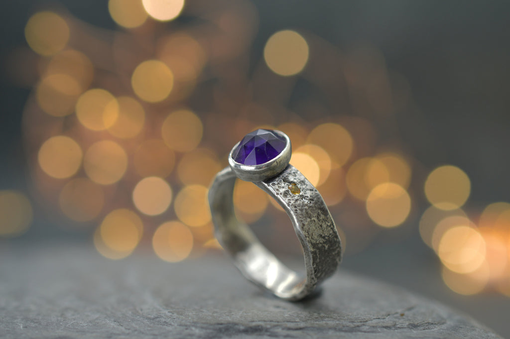 Amethyst ring Size 11 ring in UK W
