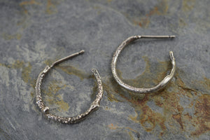 twig hoop earrings