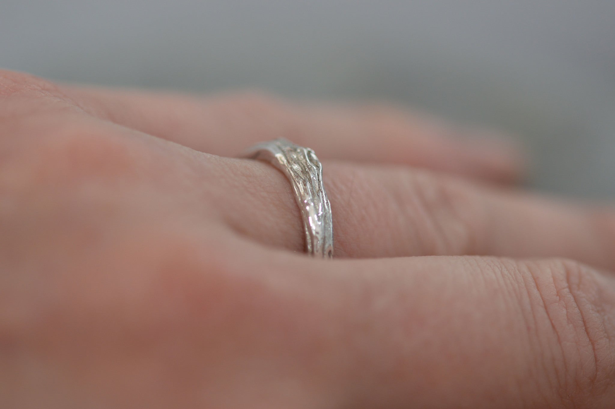 Twig wedding band