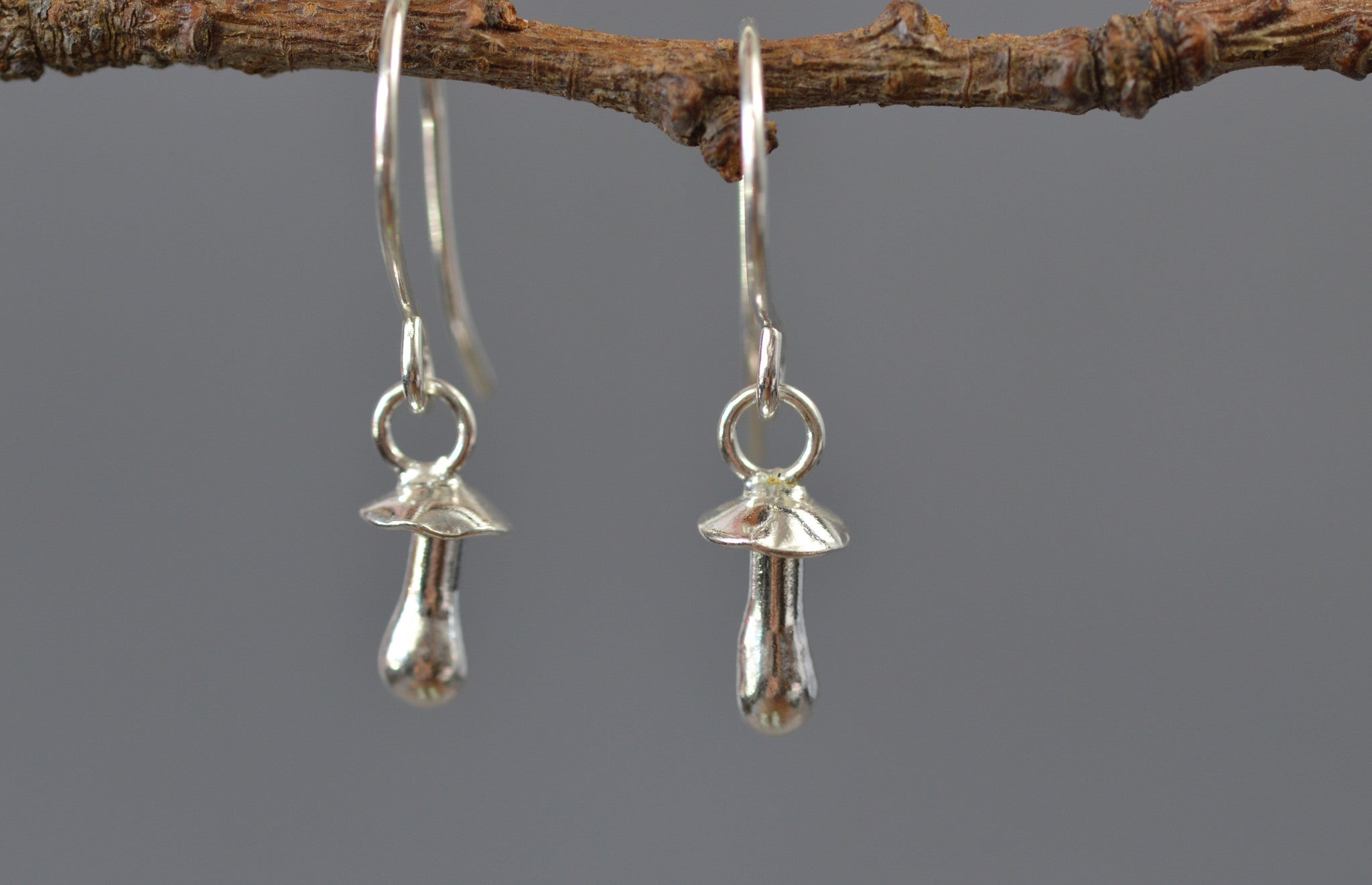 mushroom dangle earrings