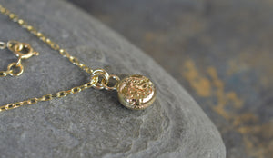 Pebbles - Gold Memorial necklace