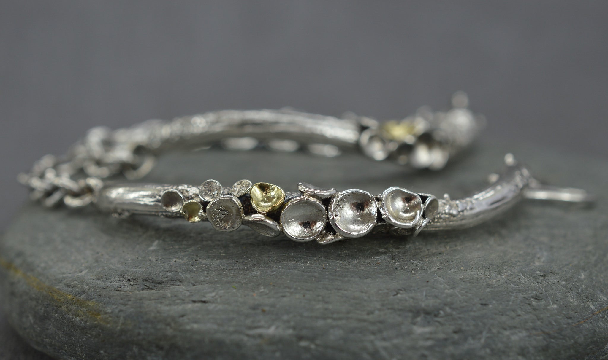 Half cuff style lichen bracelet