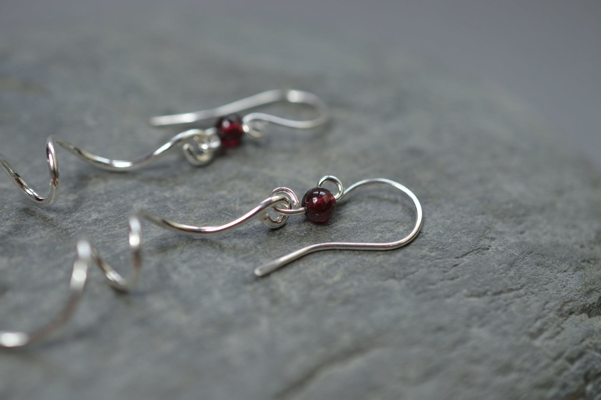 Long vine drop earrings