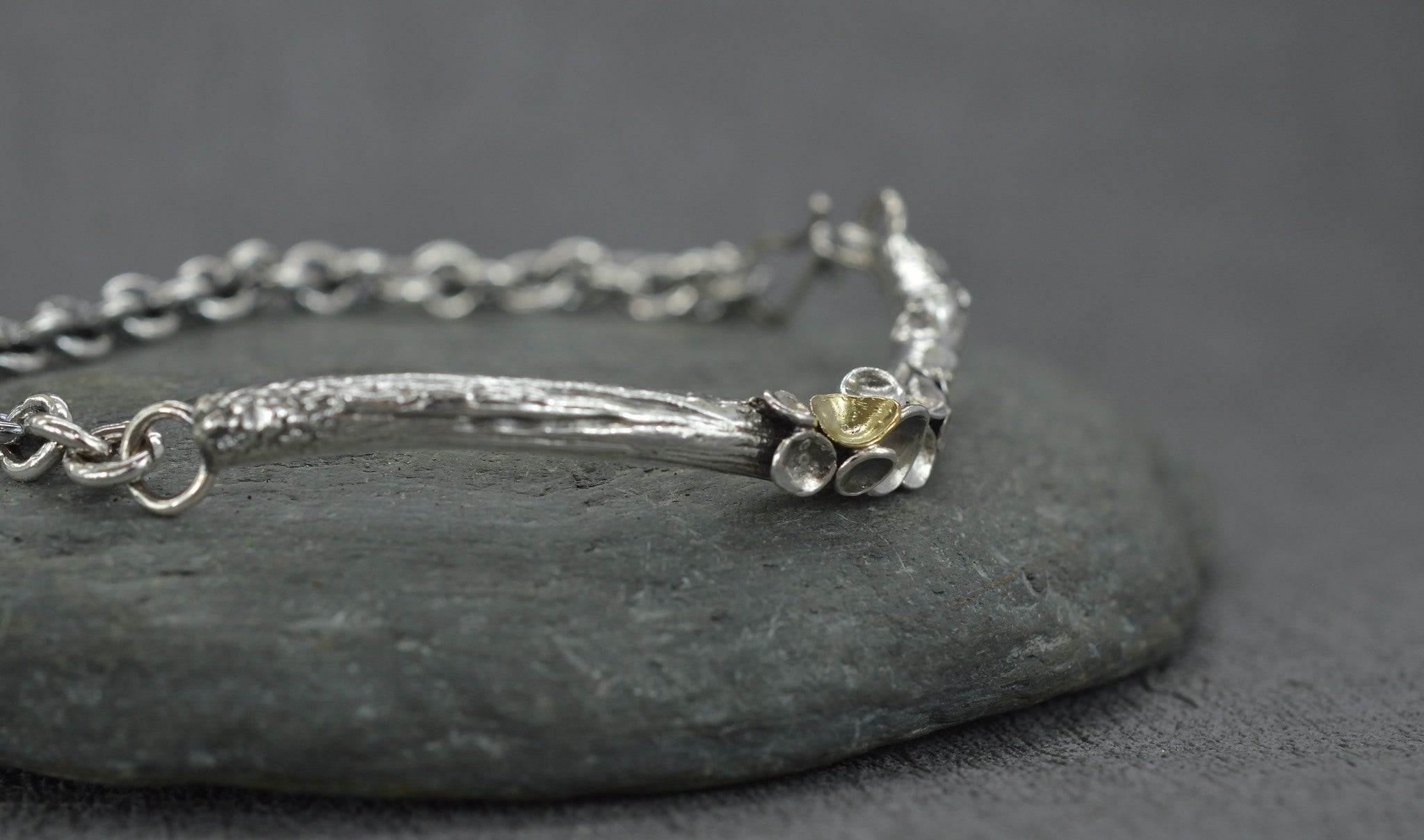 Half cuff style lichen bracelet