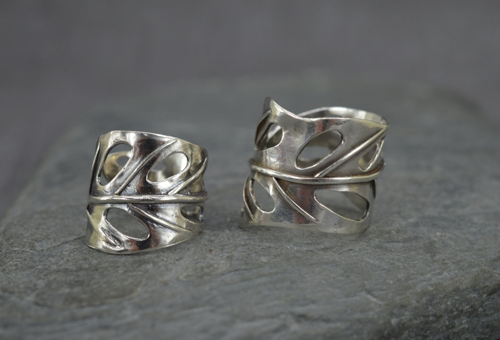 Monstera leaf ring - Sterling silver