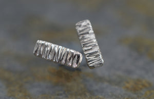 Unique silver stud earrings