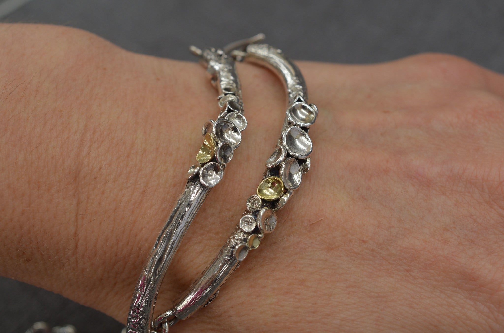 Half cuff style lichen bracelet