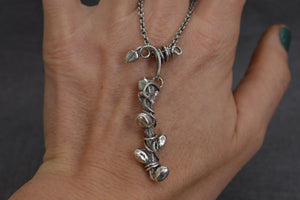 Real oak twig necklace