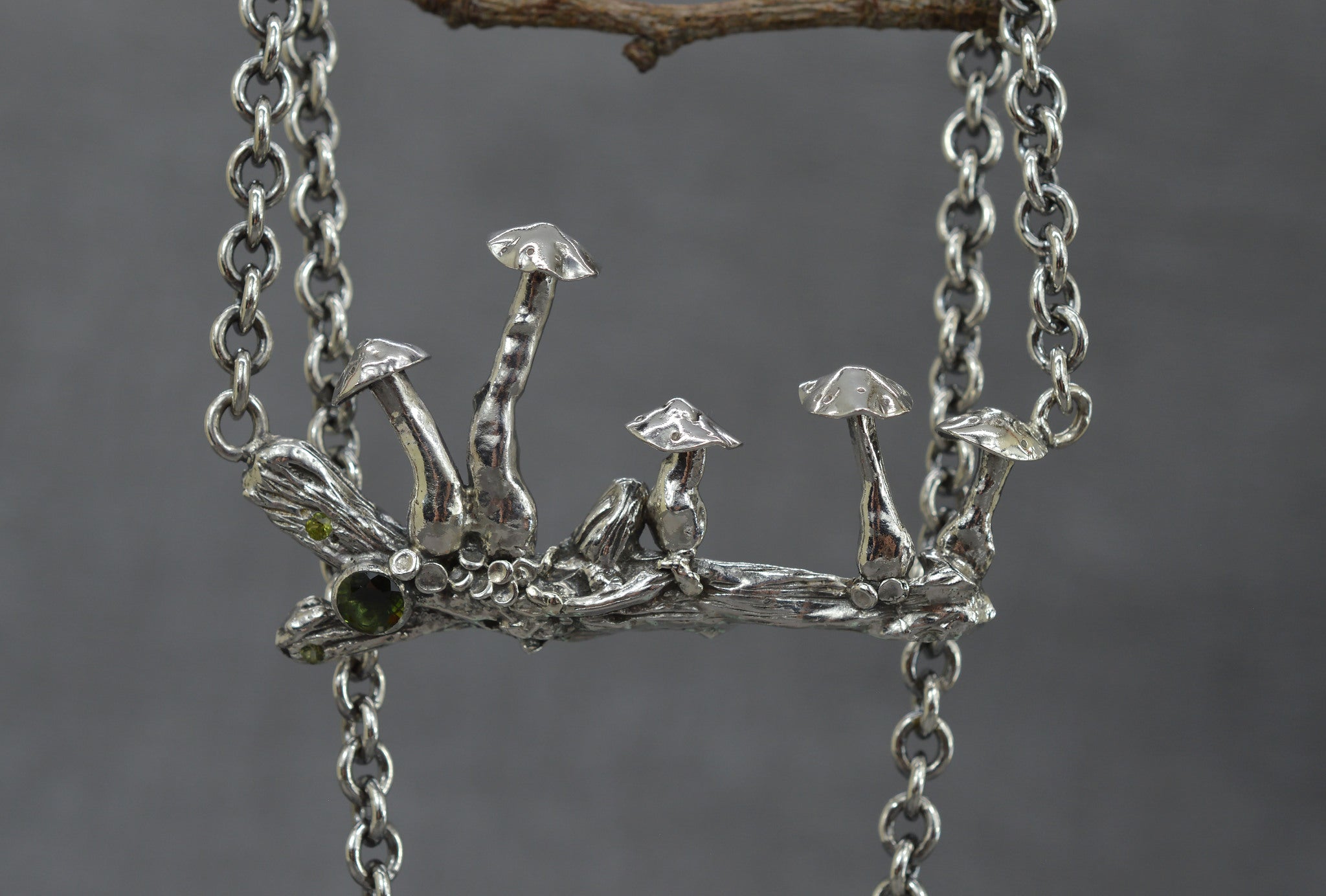 Statement mushroom necklace