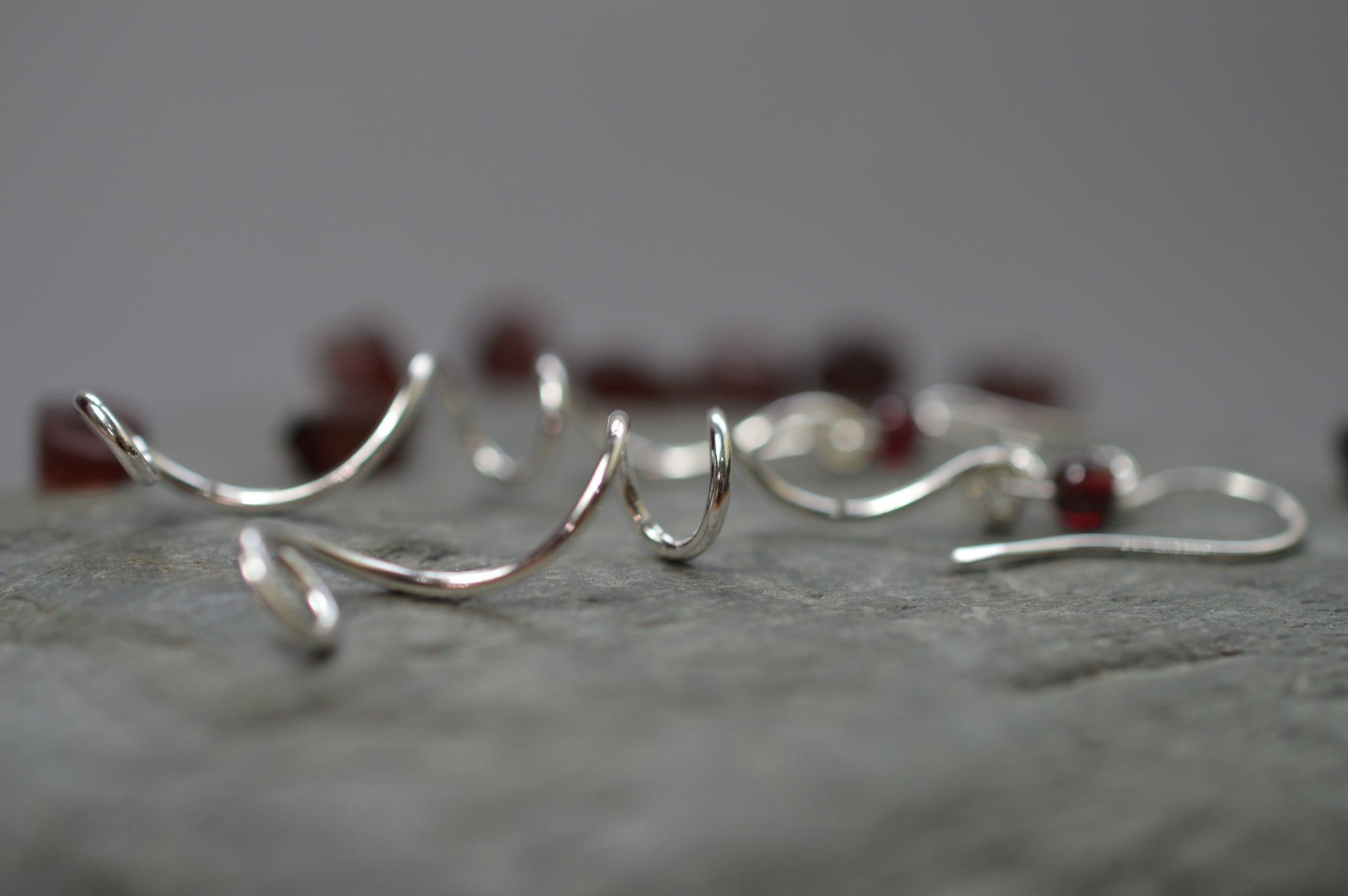 Long vine drop earrings