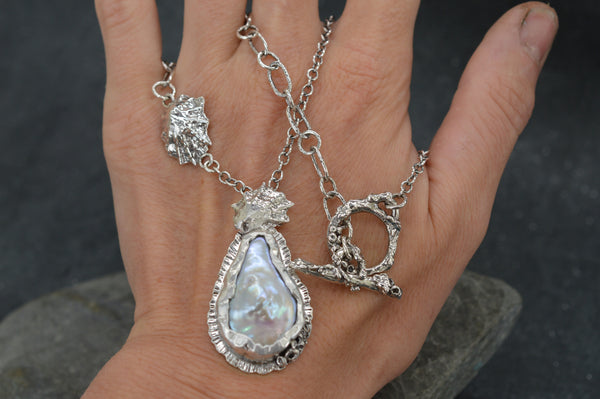 Mermaid pearl clearance necklace