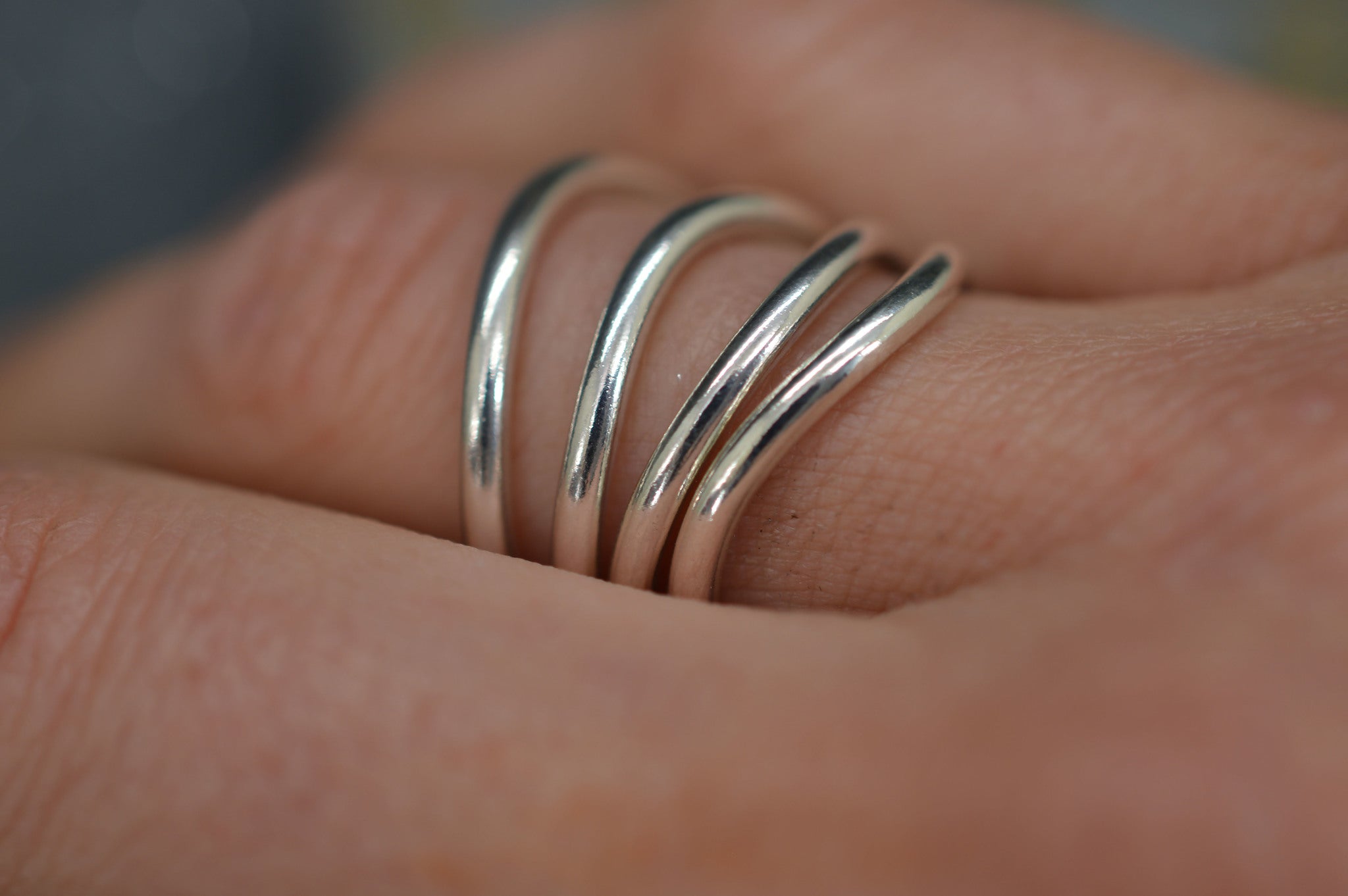 Sterling silver stacking ring