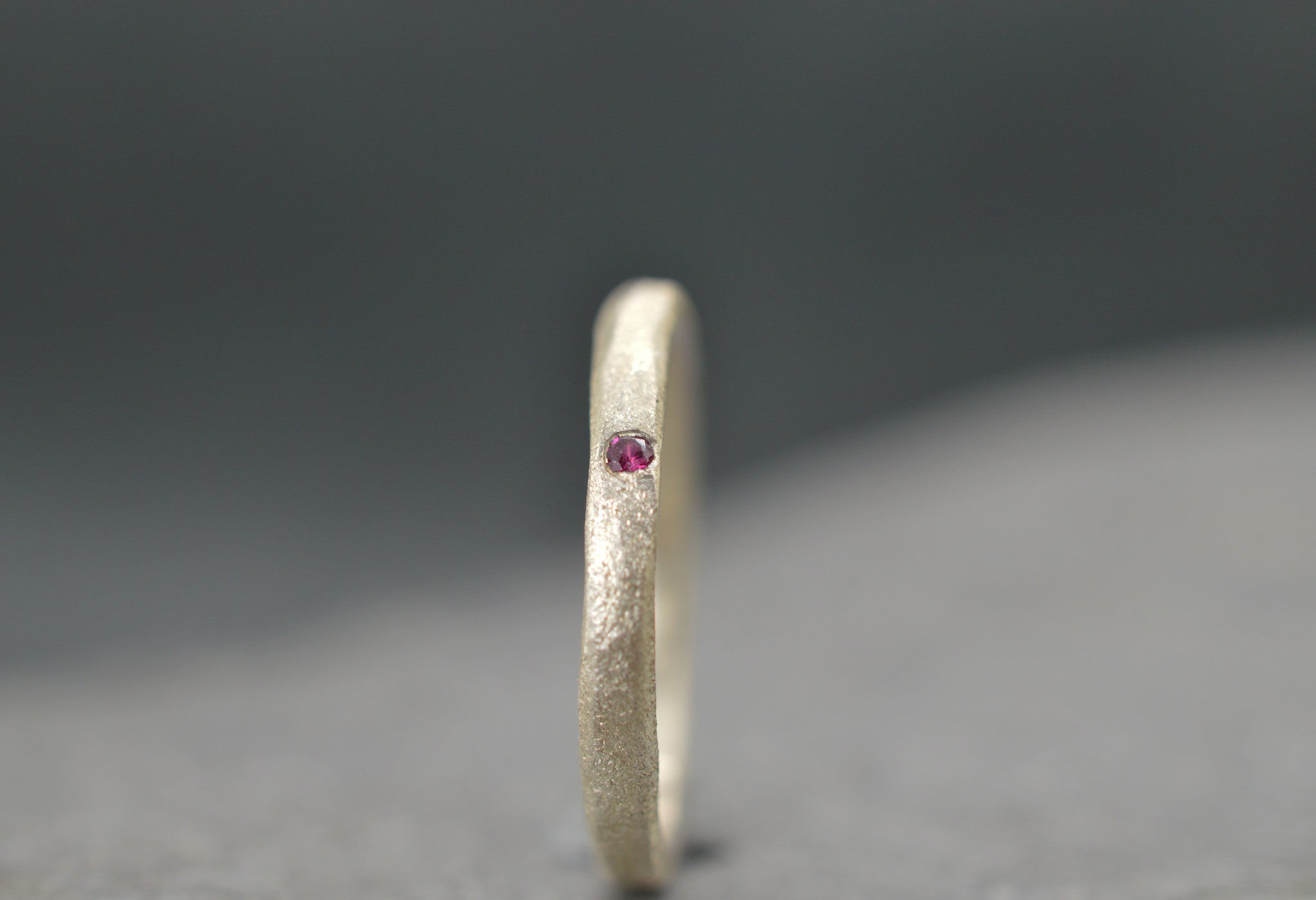 ruby sterling silver ring