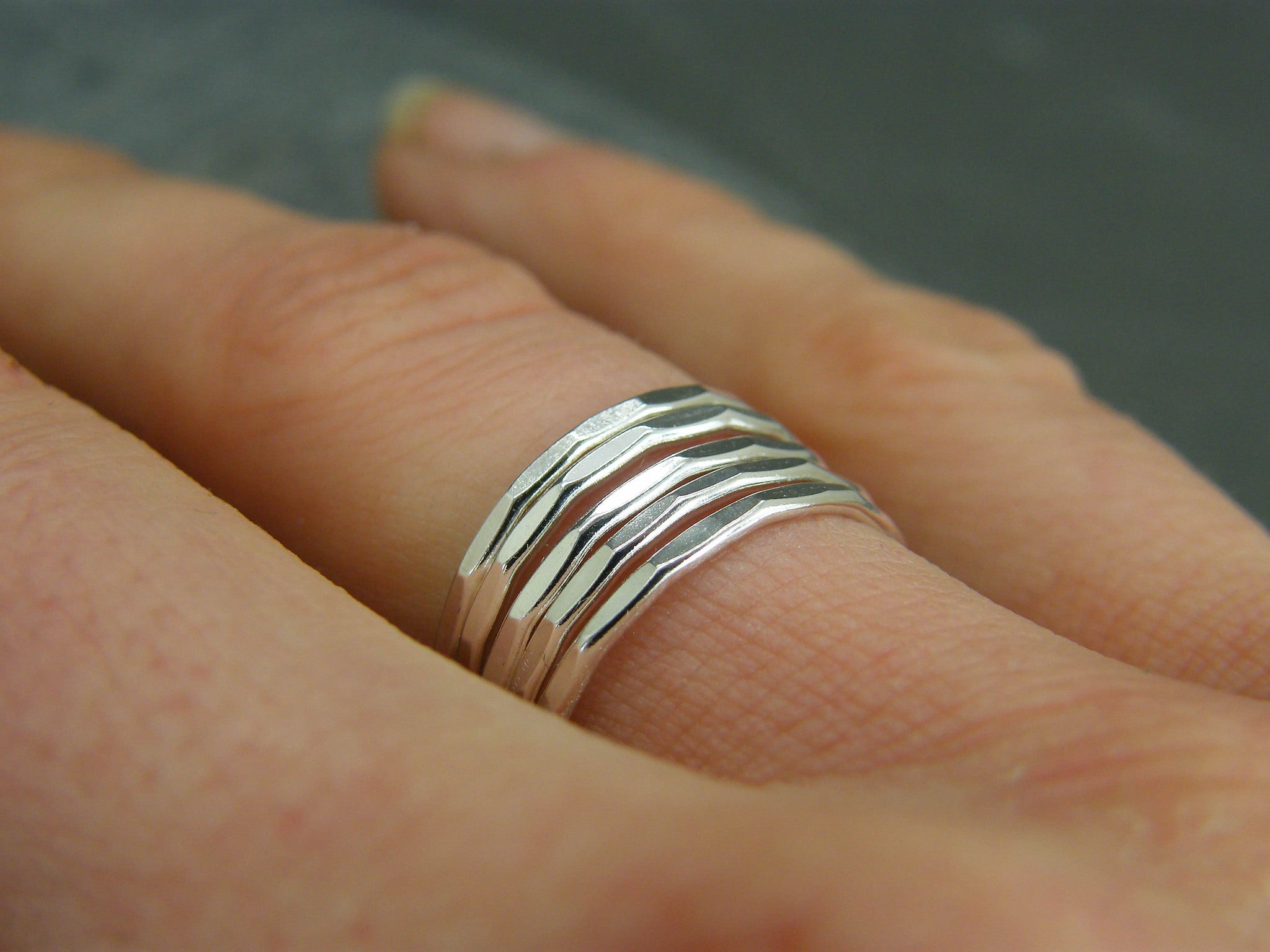 dainty rings silver