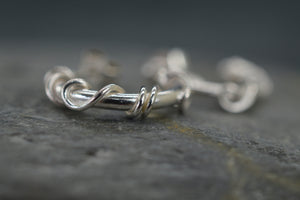 Sterling silver hoop earrings