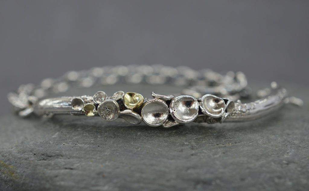 Half cuff style lichen bracelet