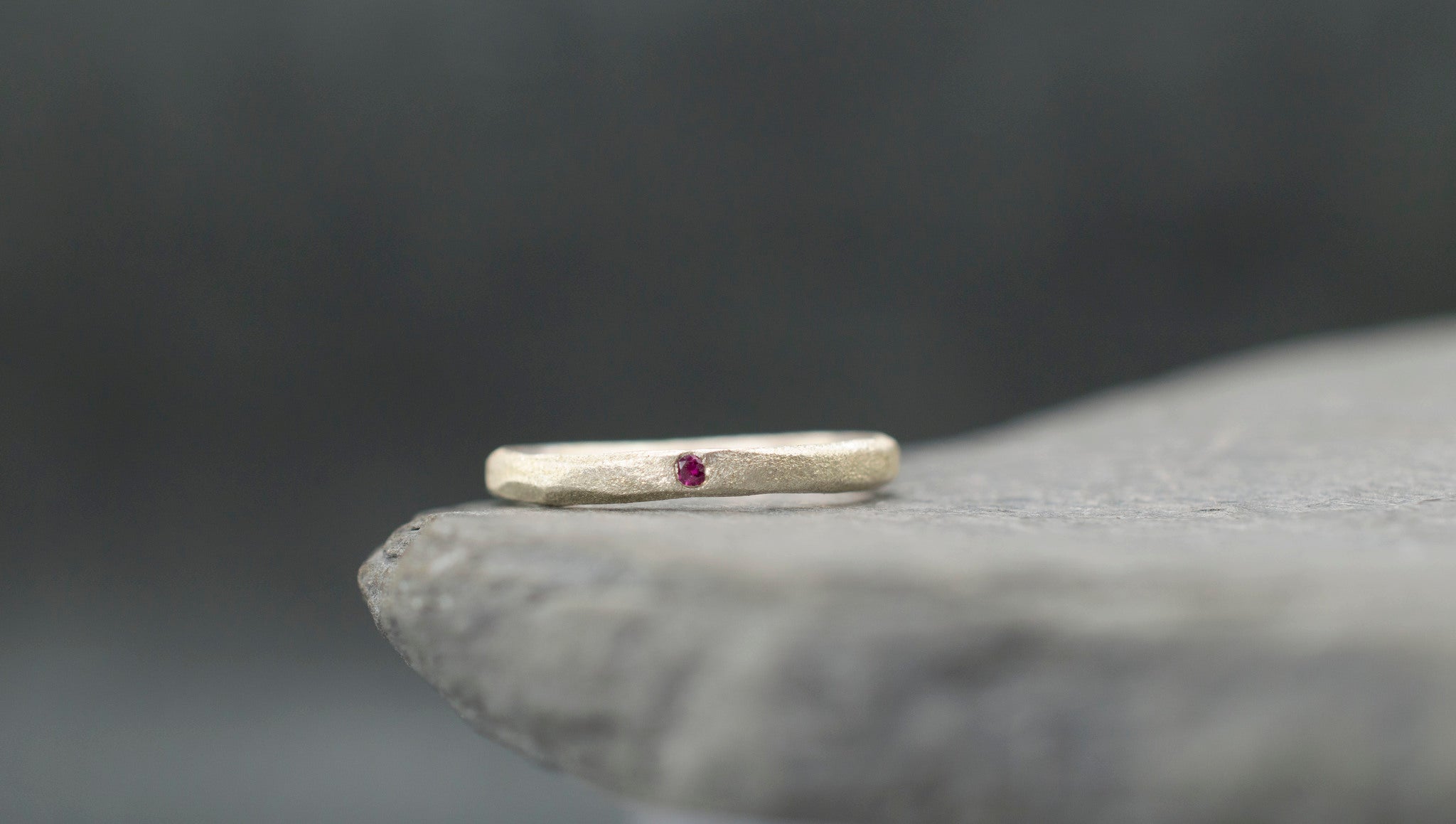 ruby sterling silver ring