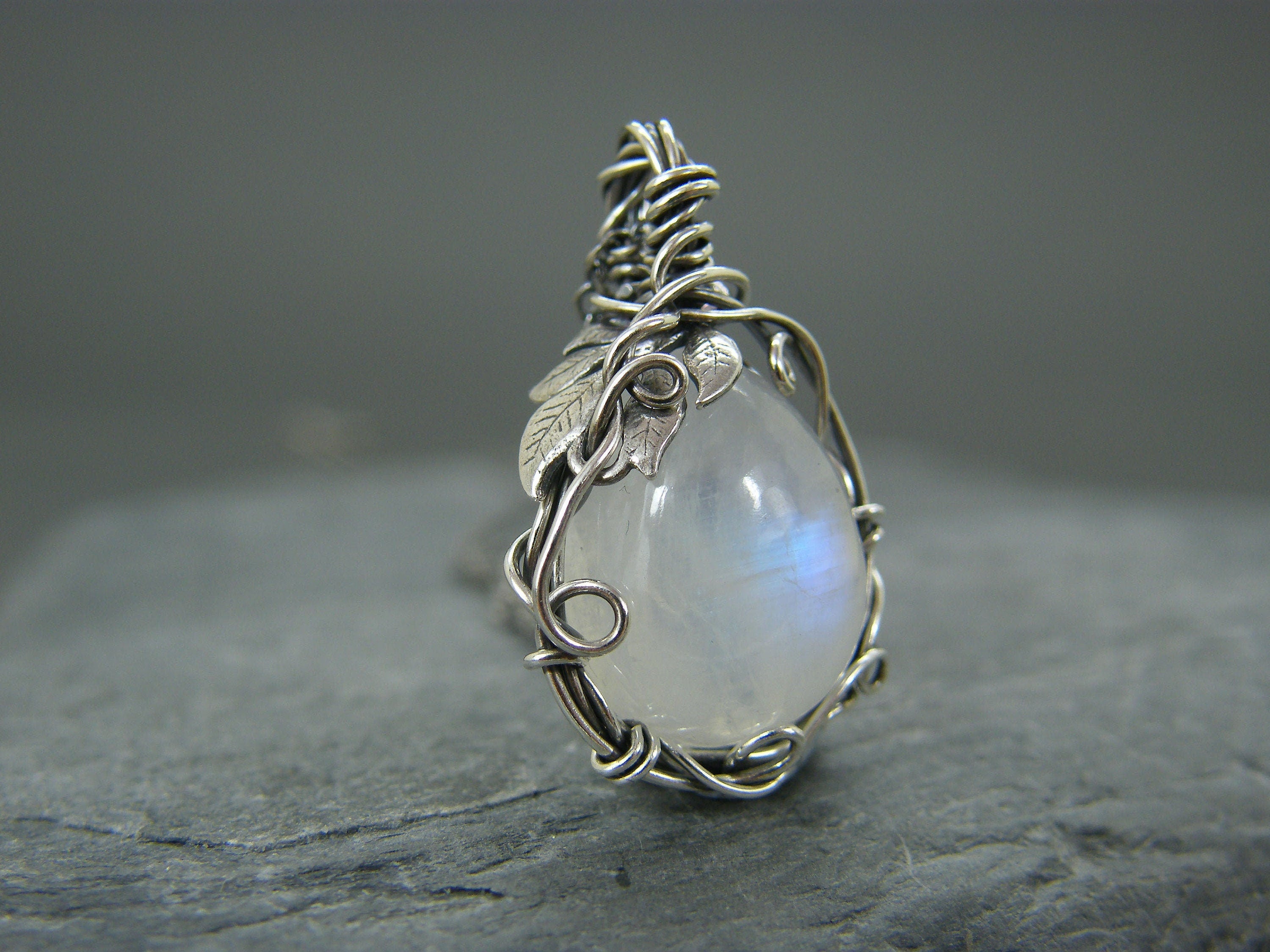 Blue moonstone pendant